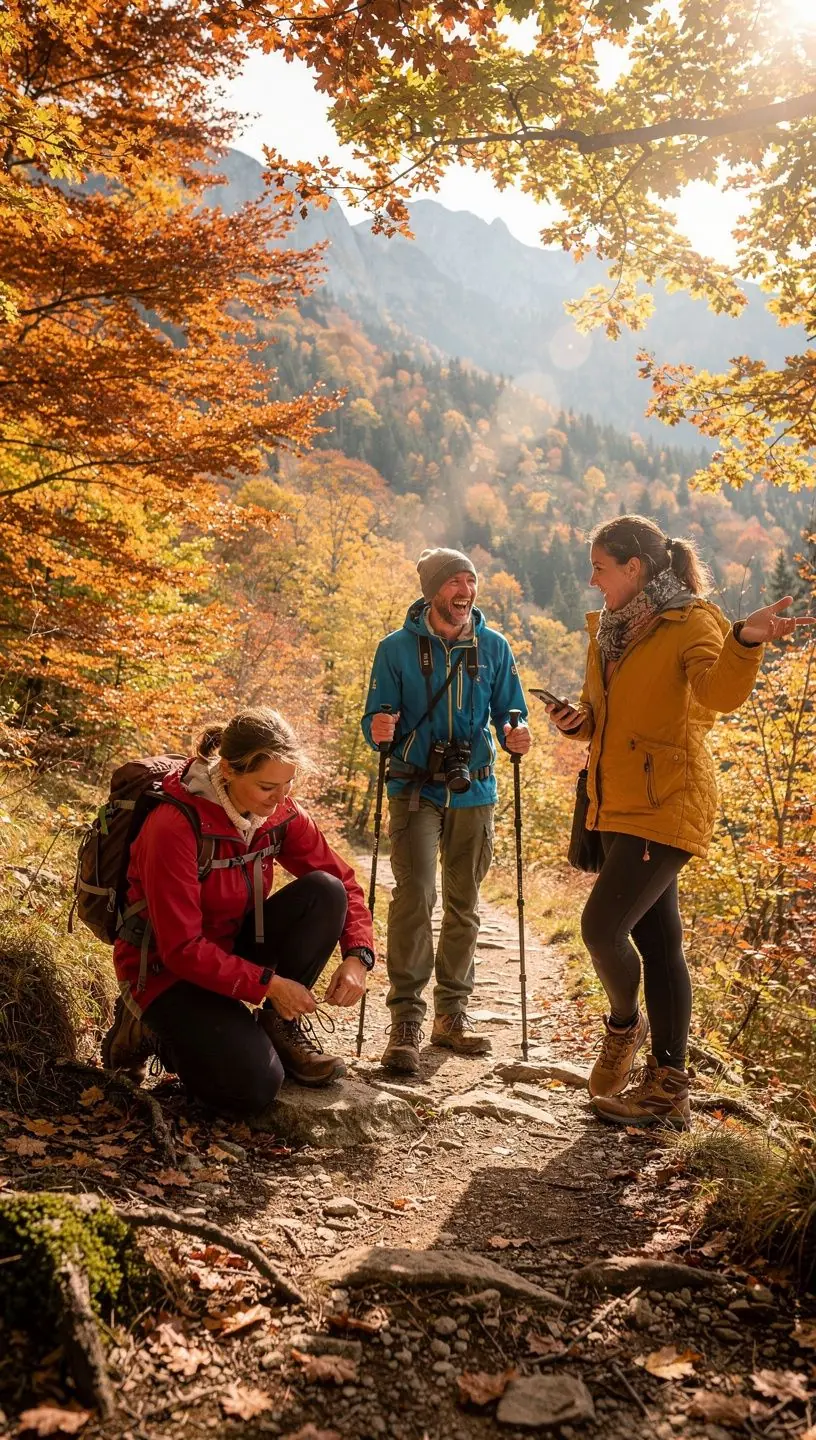 A panoramic view of the picturesque Slovak landscape showcasing rolling hills and meandering rivers.